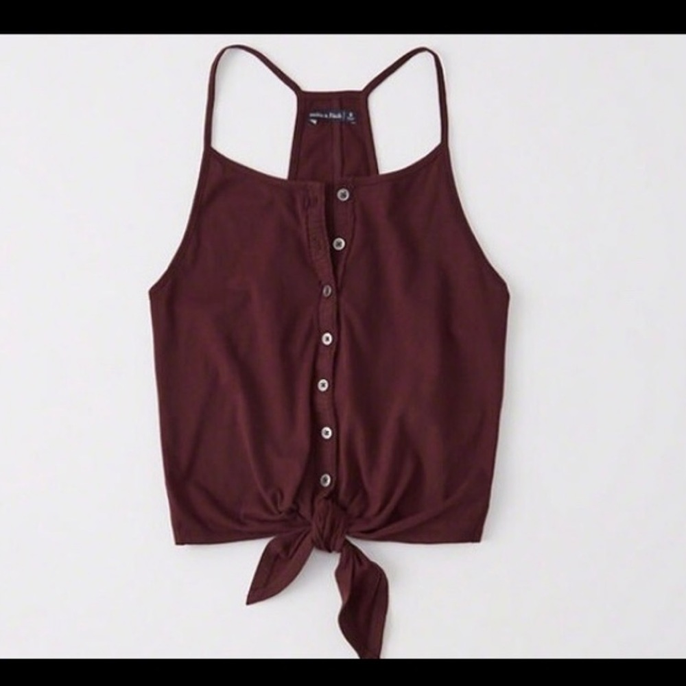Abercrombie Tie Front Tank Top